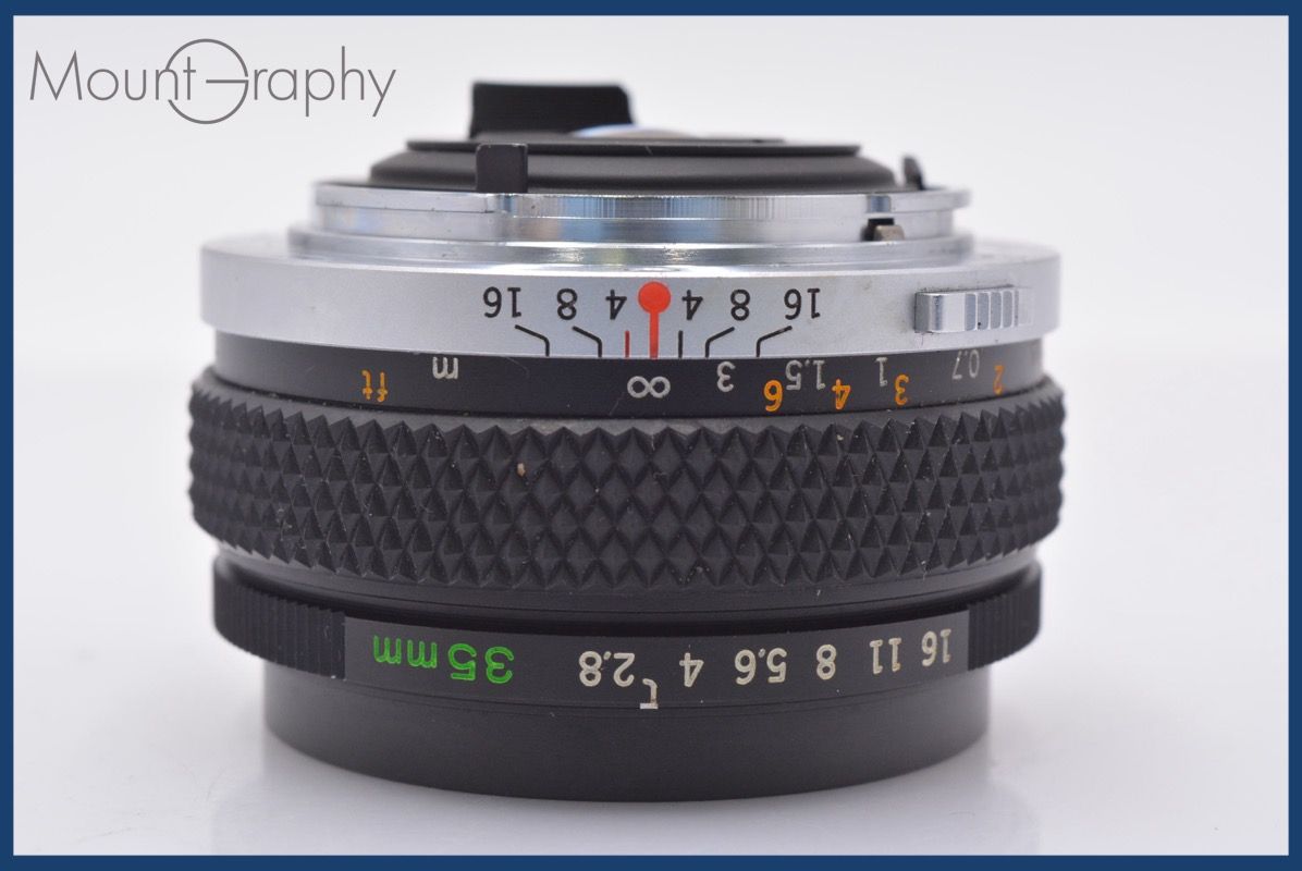 最新 オリンパス OLYMPUS OM-SYSTEM G.ZUIKO AUTO-W 35mm F2.8 前