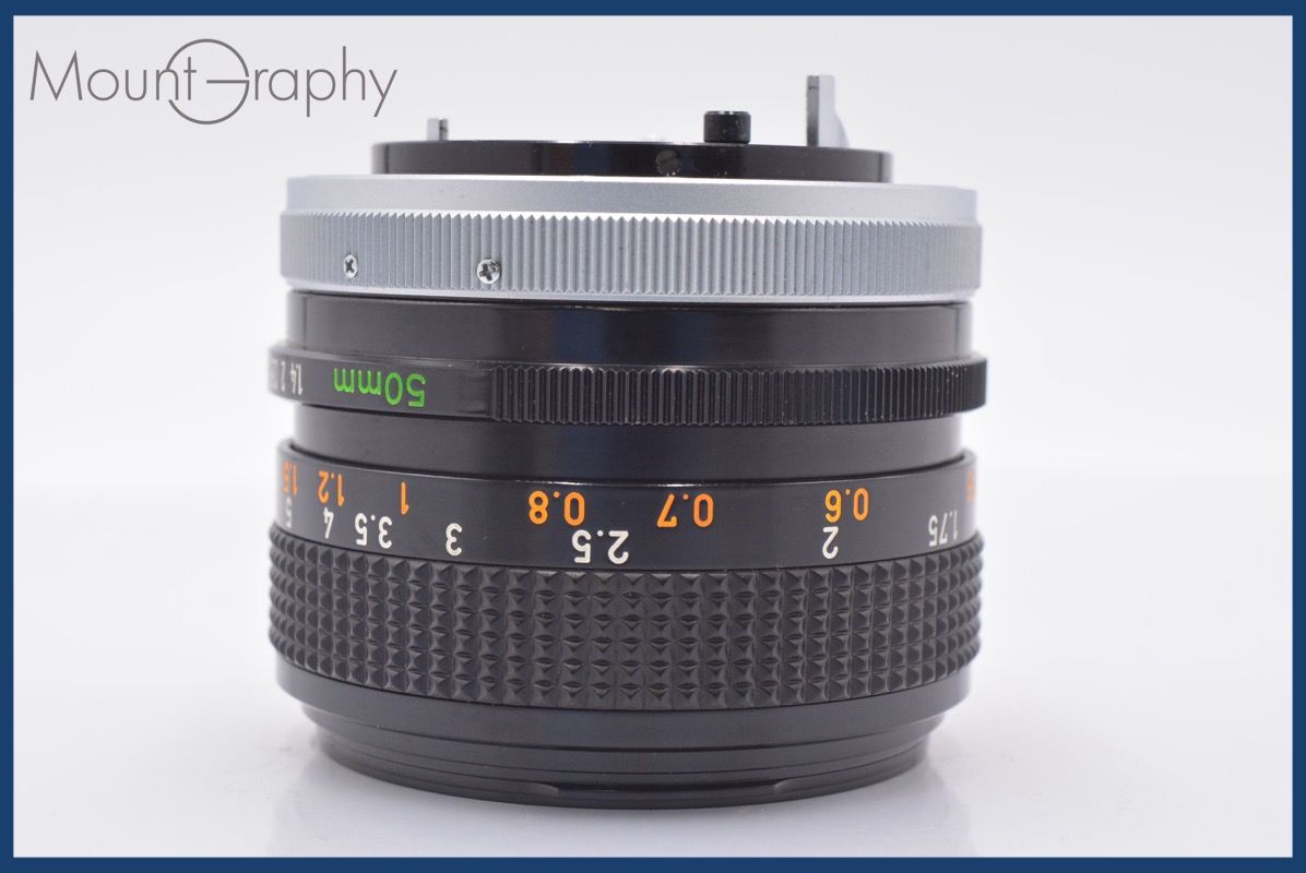 キヤノン Canon FD 50mm F1.4 S.S.C. 前後キャップ&レンズフィルター付