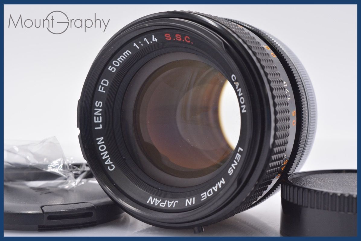 キヤノン Canon FD 50mm F1.4 S.S.C. 前後キャップ&レンズフィルター付