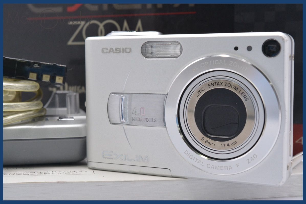 カシオ CASIO EXILIM EX-Z40 3x 元箱、バッテリー、取扱説明書付属