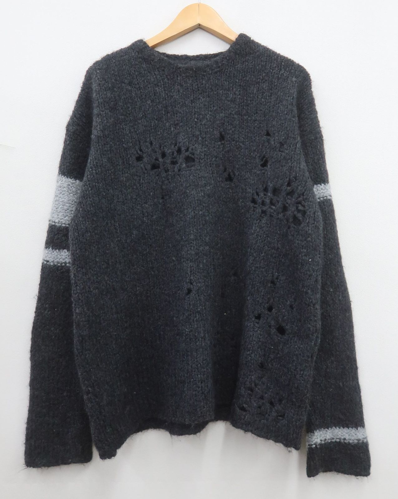 THOM/KROM トムクロム Distressed Alpaca Knit Sweater ニットセーター S