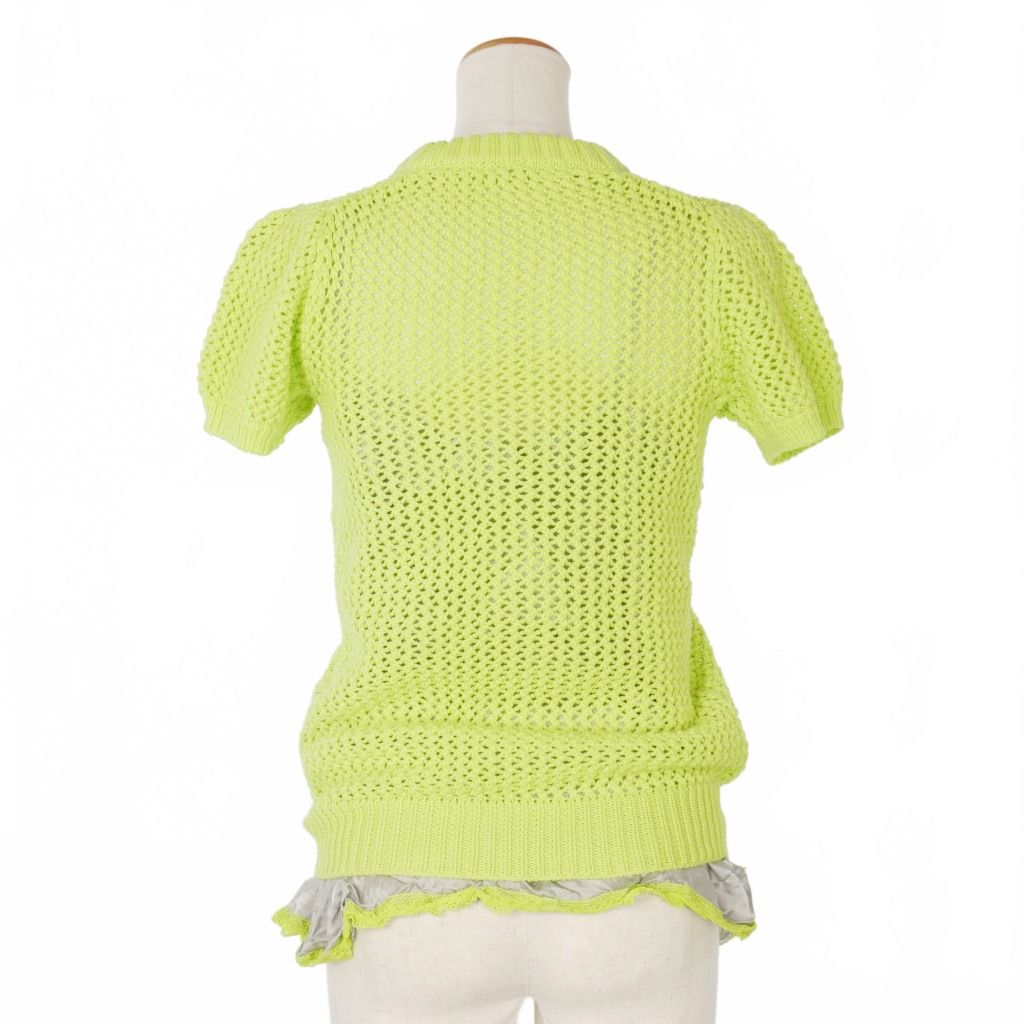 サカイラック sacai luck メッシュニット 半袖 クルーネック サイズ2