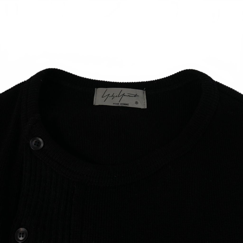 ヨージヤマモト　ブラック カーディガン 長袖 ブラックカーディガン Y's Yohji Yamamotoのデザイン 2025年最新