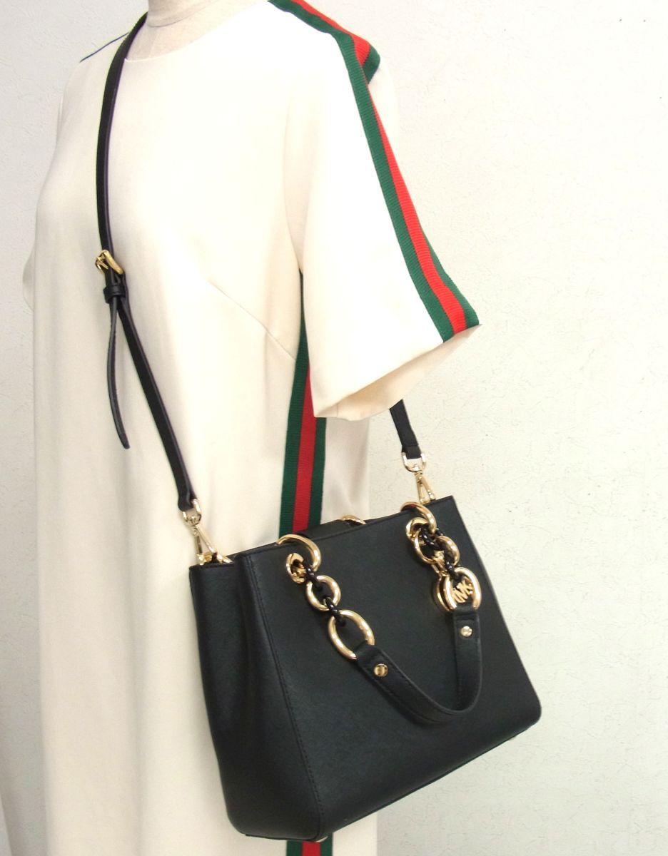 マイケルコース ハンドバッグ サッチェル シンシア　2WAY ショルダーバッグ 美品☆MICHAEL KORS マイケルコース シンシア スモール 2WAY