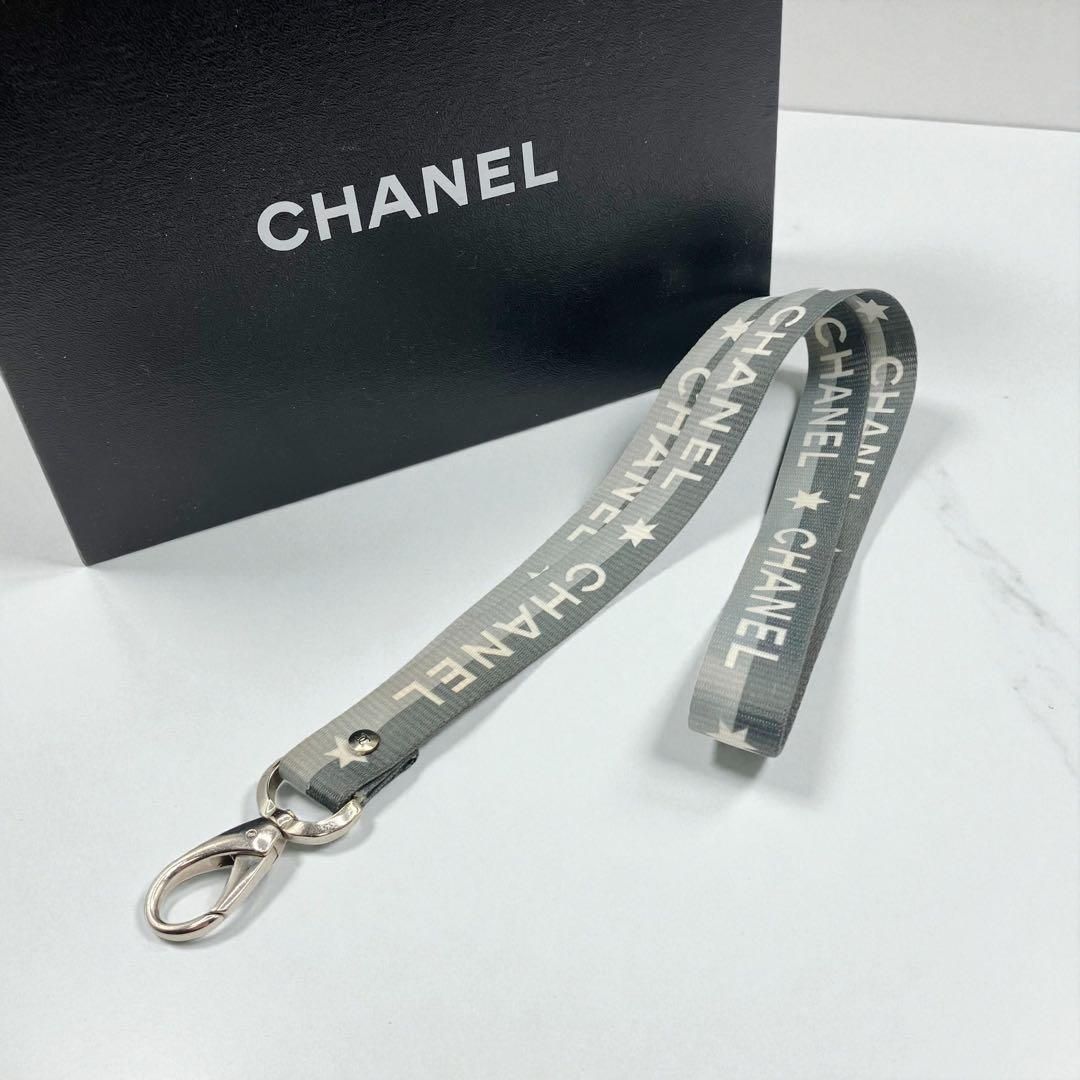 ⭐️良品⭐️ シャネル 01P ココマーク ネックストラップ グレー