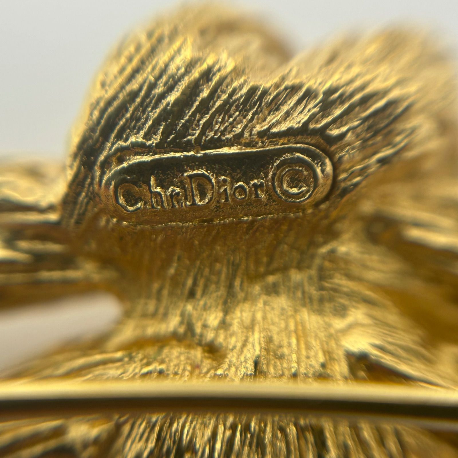 Dior Dior ヴィンテージ ゴールド ツイストロープ ブローチ 183