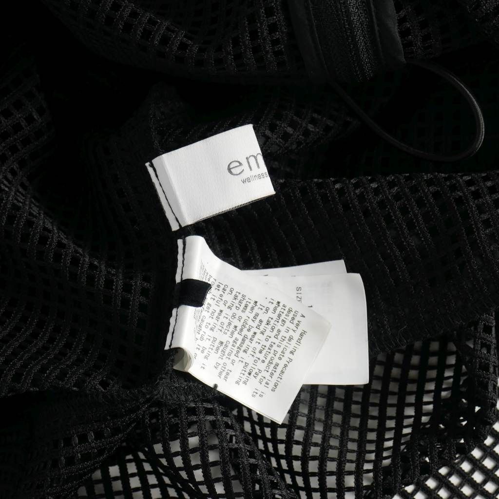 エミアトリエ emmi atelier メッシュ ワッシャー ブルゾン シースルー