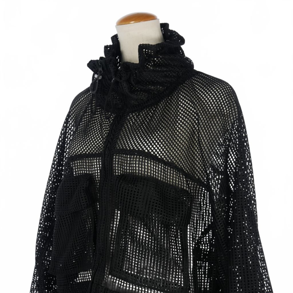 エミアトリエ emmi atelier メッシュ ワッシャー ブルゾン シースルー