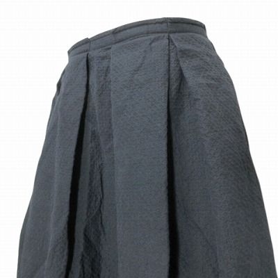 エンフォルド ENFOLD タックスカート フレア ひざ丈 エンボス 38 M相当