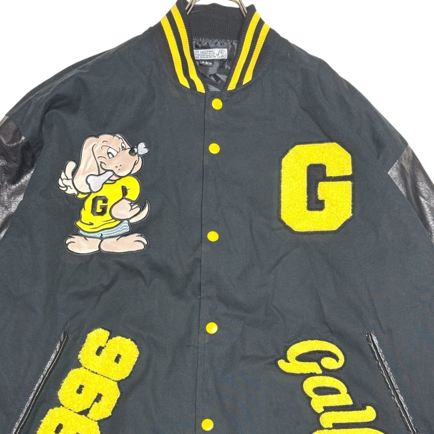 GALFY ガルフィー Y2K archive スタジアムジャンパー 袖レザー サガラ
