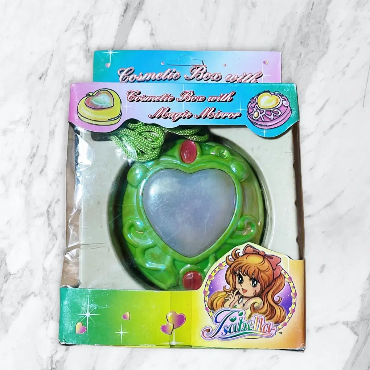 ウエディングピーチセントミロワールコンパクトメッキハート箱付き激