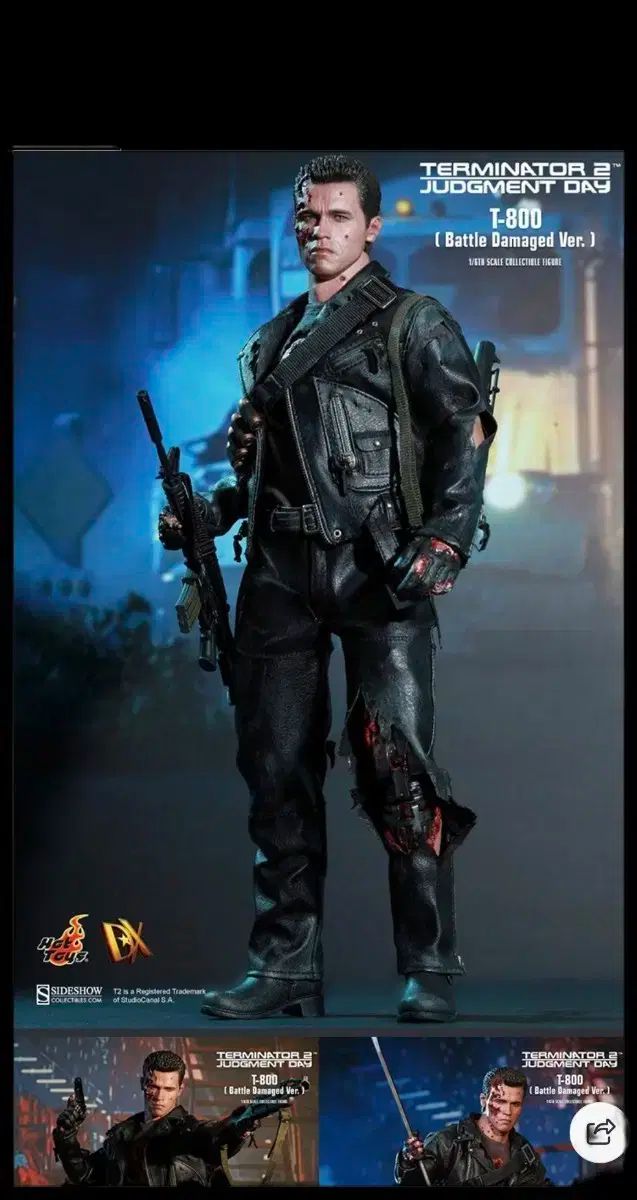 【おまけ付】ホットトイズ　ターミネーター　T-800 バトルダメージ版　DX13 ホットトイズ DX-13 ターミネーター2 T-800 バトルダメージ バージョン