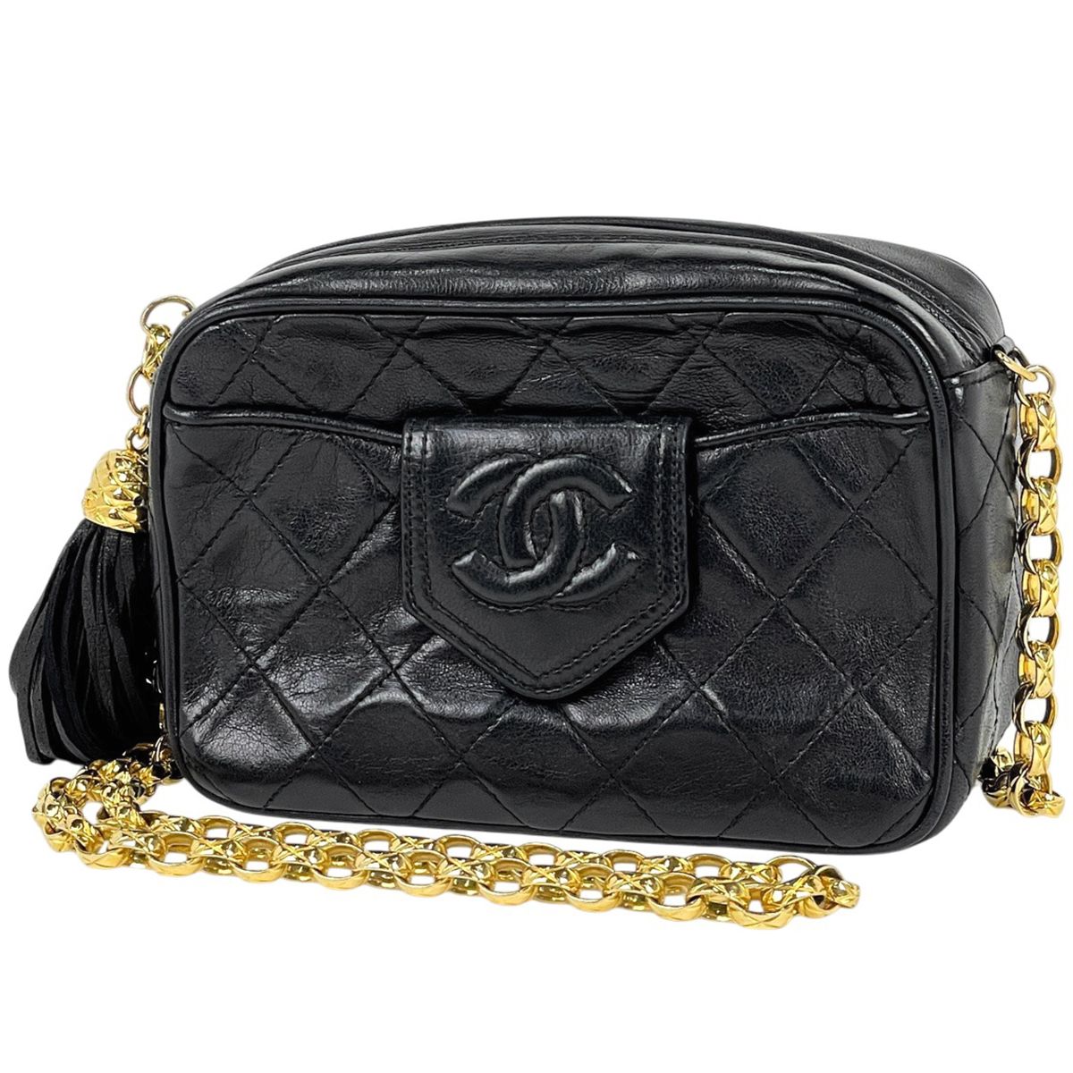 シャネル CHANEL ココマーク フリンジ チェーン ショルダーバッグ