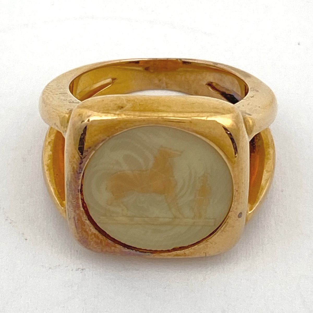 エルメス HERMES コロゾ リング 指輪 馬モチーフ ホース リング 13号