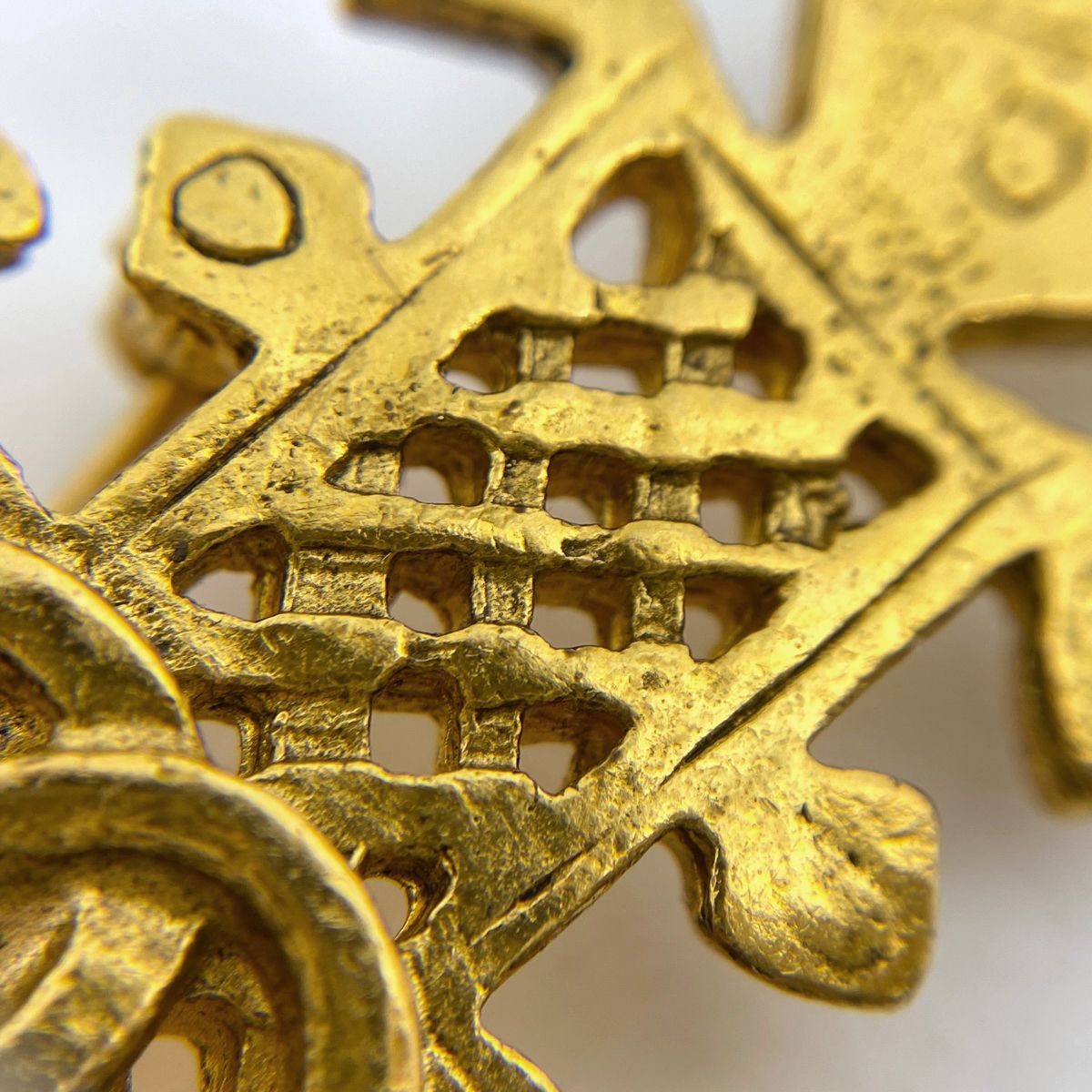 シャネル ブローチ ゴールド 美品 ココマーク GP 中古 CHANEL 5jmb0315】シャネル ブローチ ヴィンテージ ココマーク ターンロック