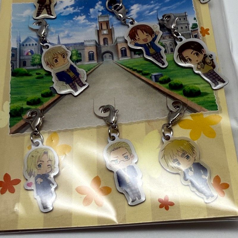 ☆希少 未開封☆学園ヘタリア portable メタルチャームストラップ 特典