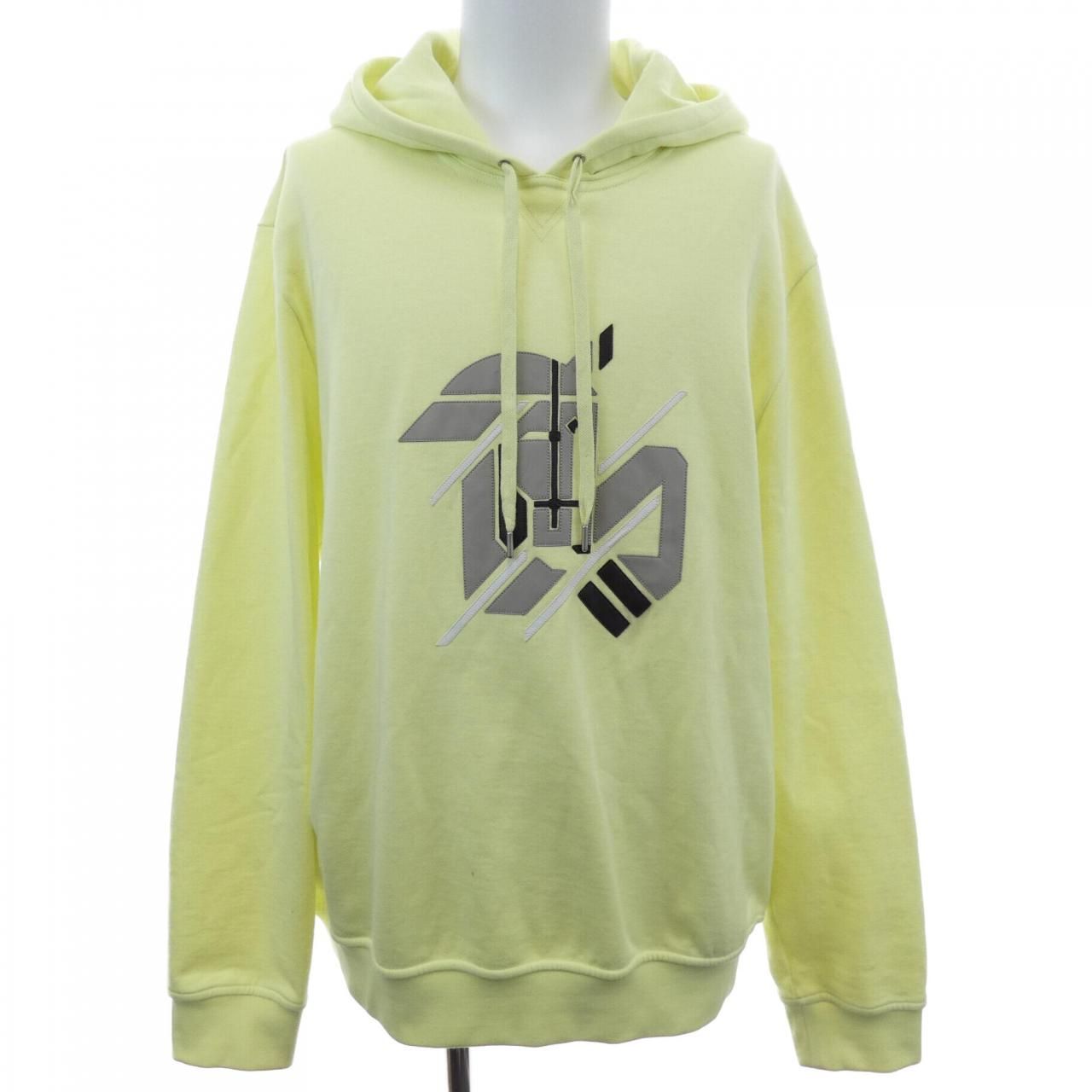 HERMES エルメス　フーデッド・パーカ レザーパッチ　パーカー　カフェ HERMES エルメスフーデッド・パーカ レザーパッチパーカーカフェ