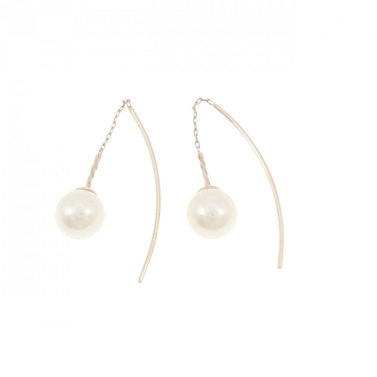 アガット 淡水パール ピアス 6.3mm - メルカリ