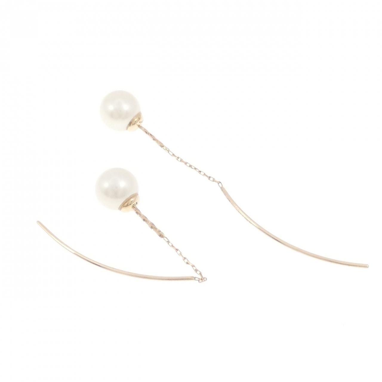 アガット 淡水パール ピアス 6.3mm ねん子様専用 アガット 希少