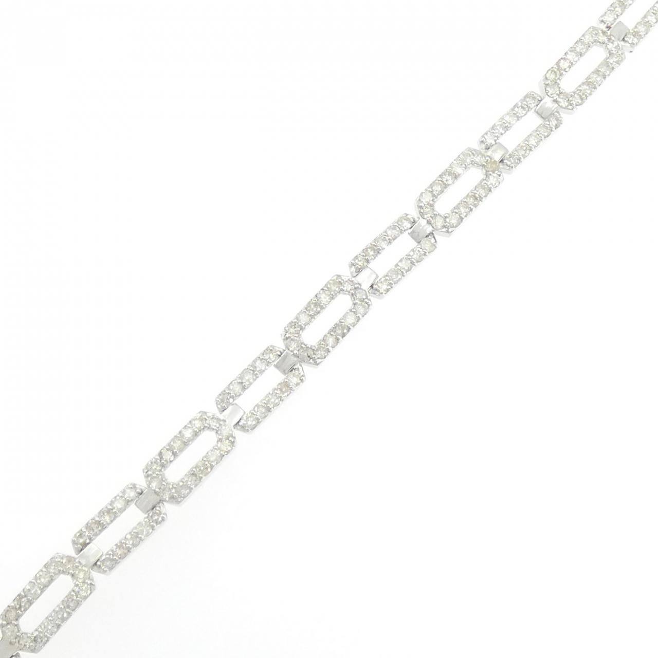 K 18 WG ダイヤモンド ブレスレット 3 00 CT