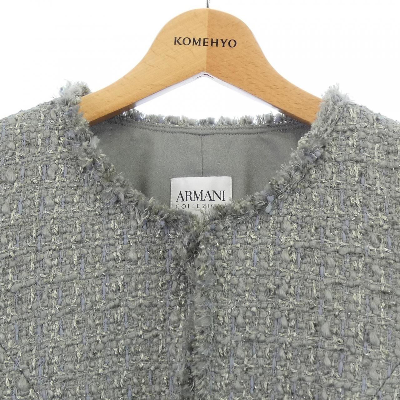 アルマーニコレツィオーニ ARMANI collezioni ノーカラージャケット
