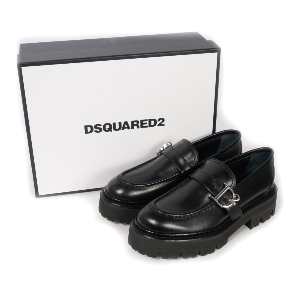 ディースクエアード DSQUARED2 23AW D2 Statement レザーローファー