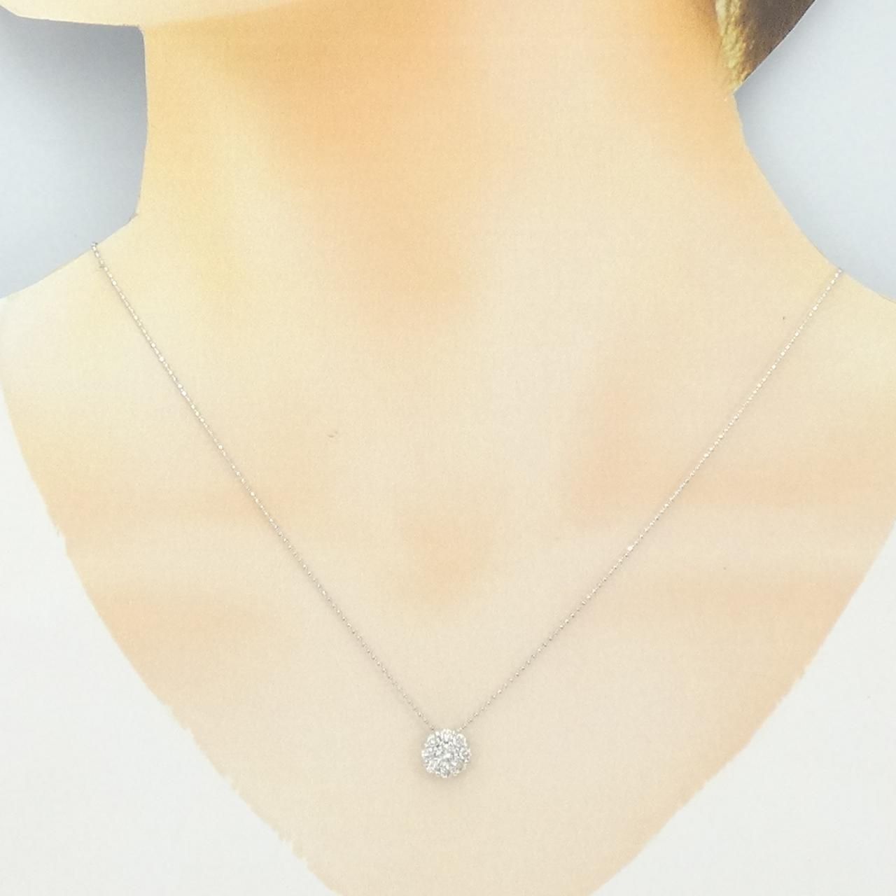 夕方まで赤字PT900/PT850ダイヤ0.50キラリンネックレス Pt900 Pt850 天然 ダイヤモンド 0.50ct ネックレス - メルカリ