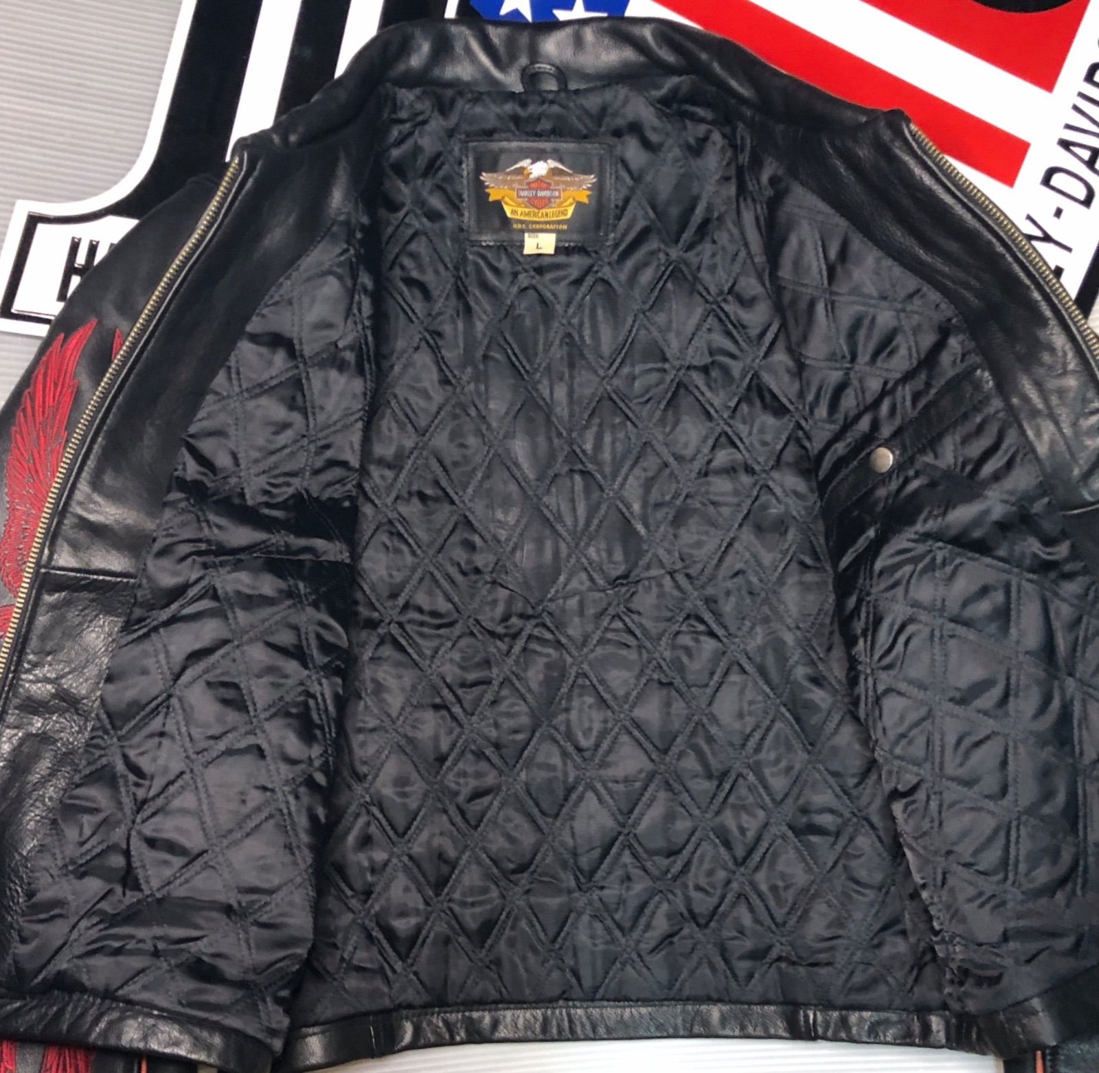 ⭐️【非常に稀少！赤糸刺繍限定品！】高品質の山羊&牛革製 Harley