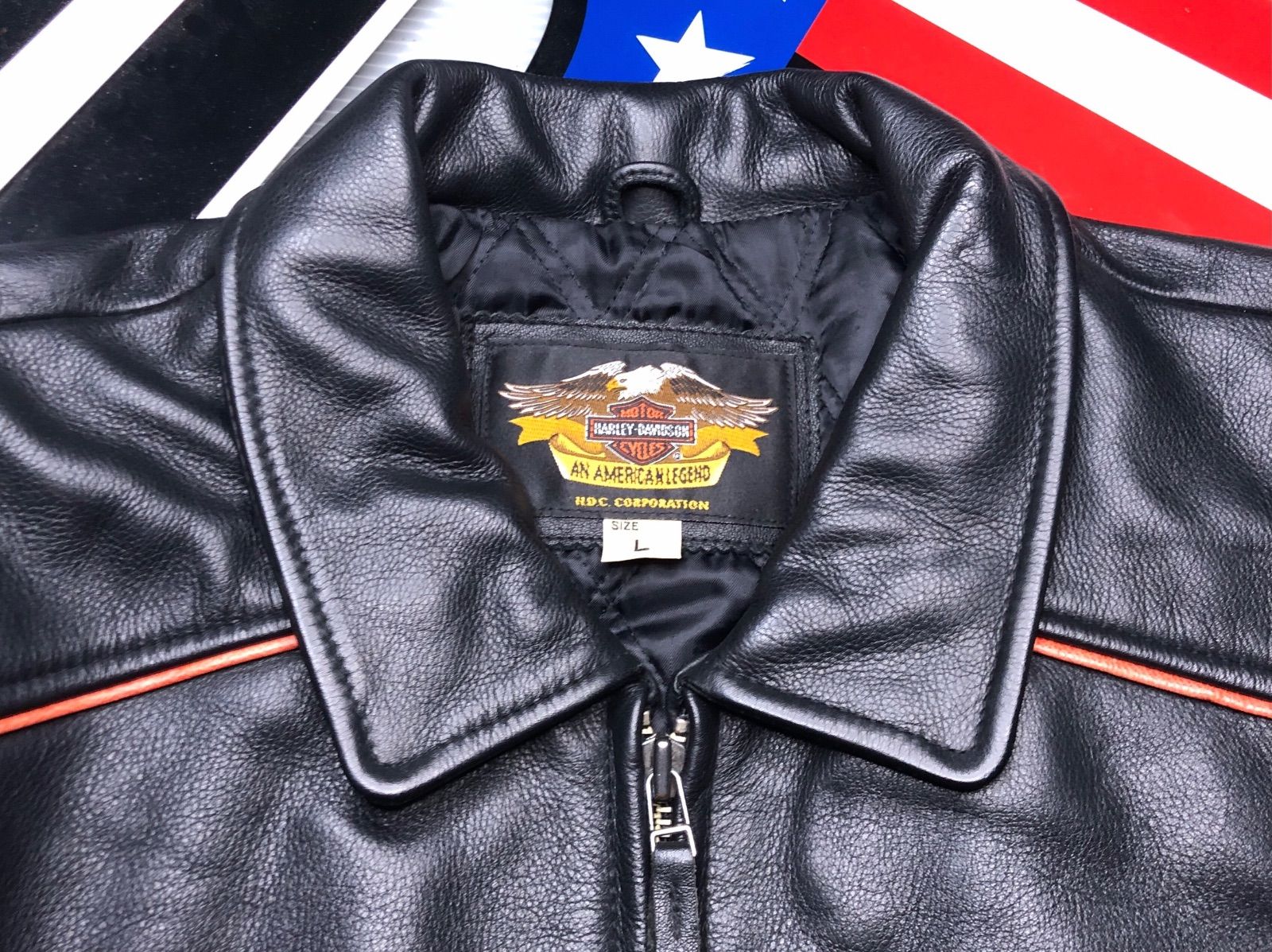 ⭐️【非常に稀少！赤糸刺繍限定品！】高品質の山羊&牛革製 Harley