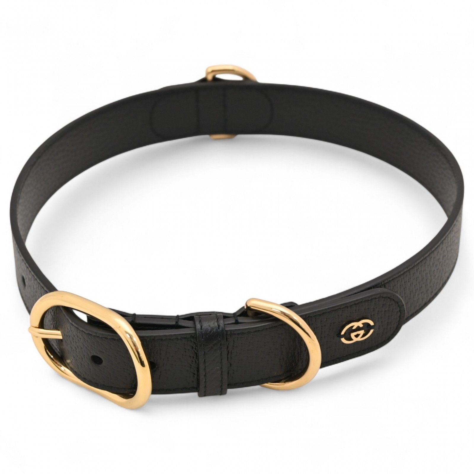 グッチ ペット カラー 犬用首輪 XL ブラック 695256 Sランク gu1113cc