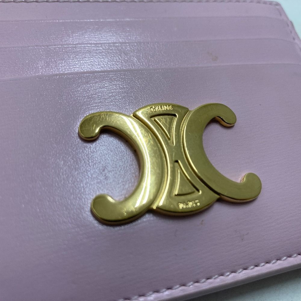 【極美品✨️】CELINE セリーヌ ＆カードケース 保存袋付き CELINE セリーヌ Triomphe Embossed Zipped Card Holder コインケース