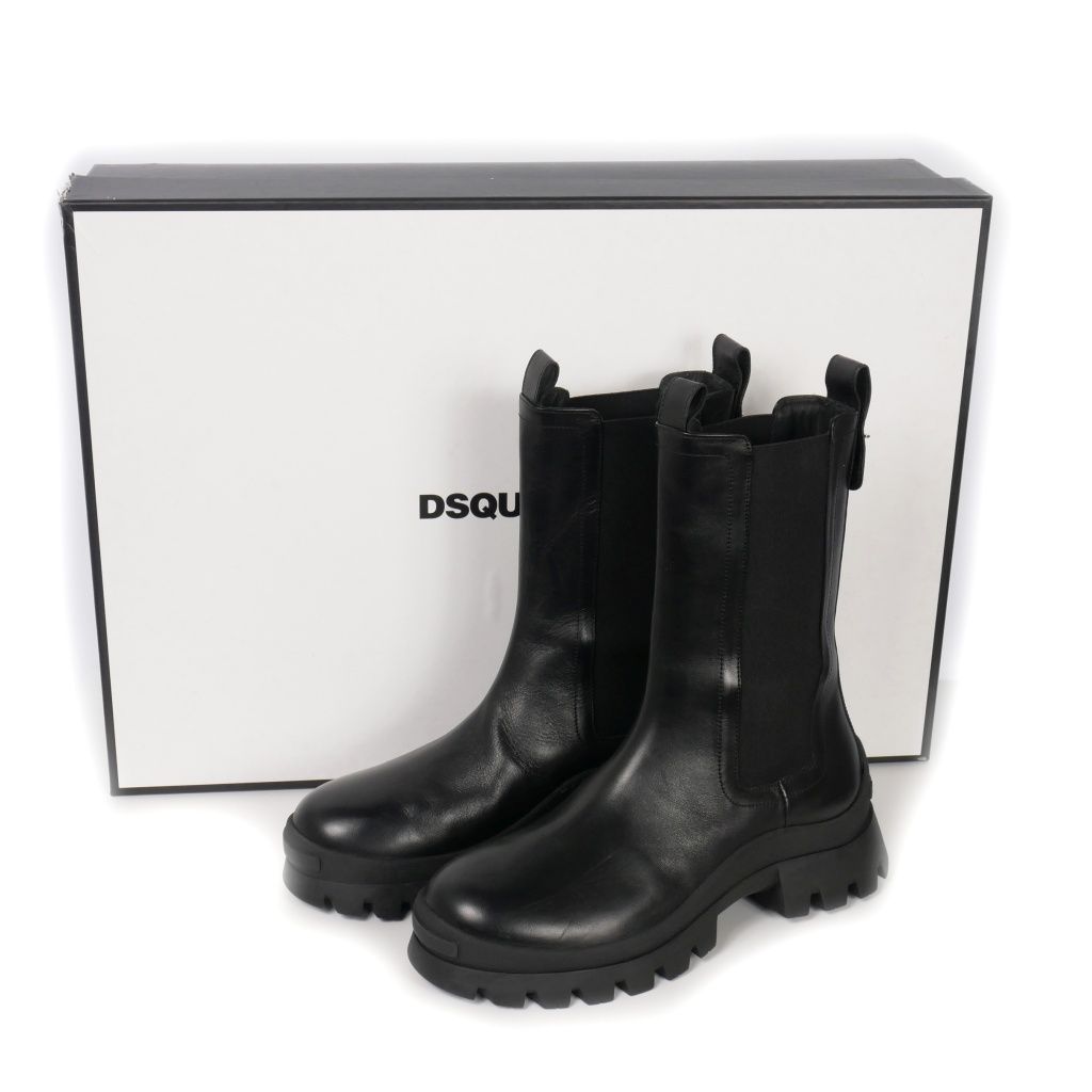 ディースクエアード DSQUARED2 23AW D2 Statement レザー チェルシー