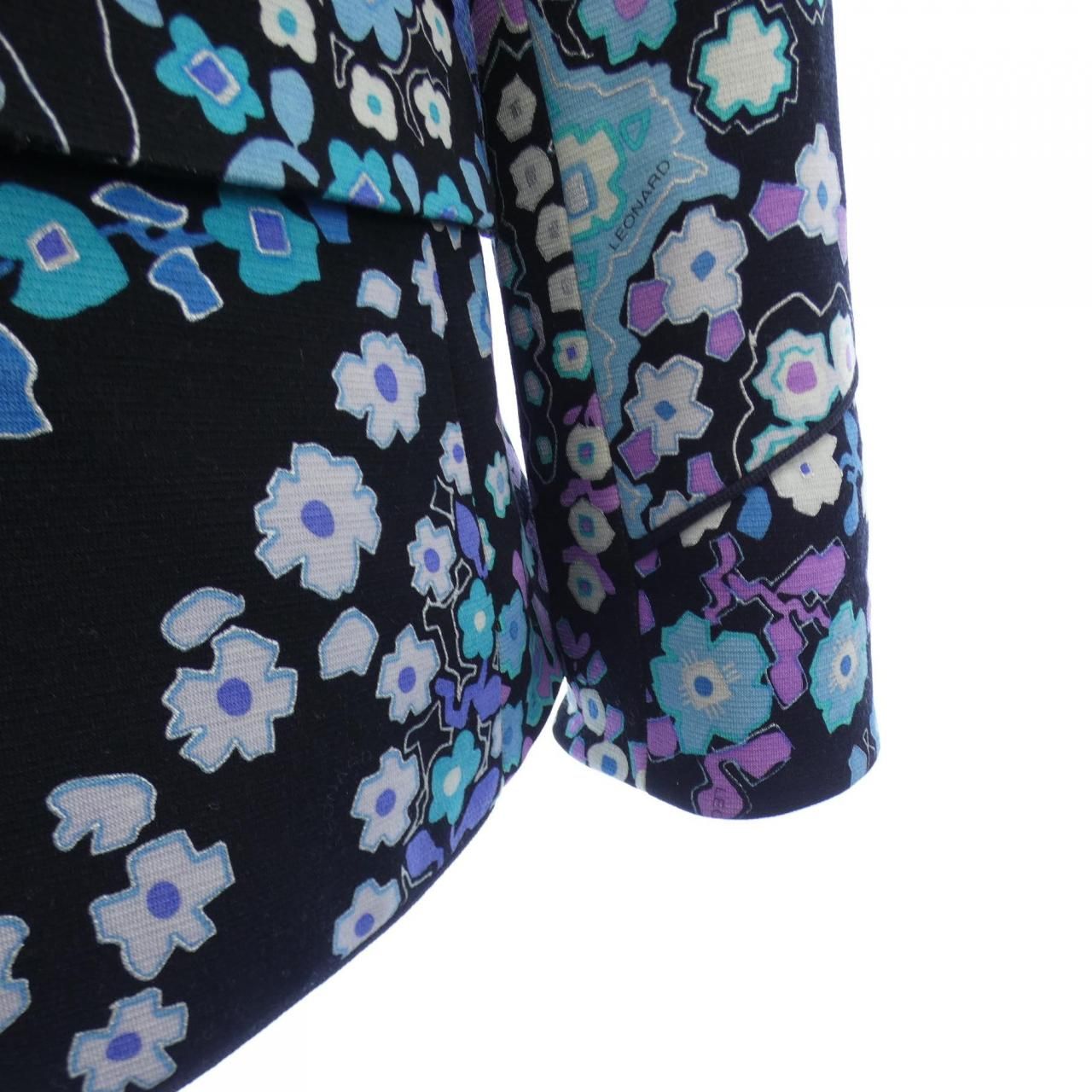 ★LEONARD レオナール ジャケット LL ブルー系 花 レディース レオナールファッション LEONARD FASHION ジャケット - メルカリ