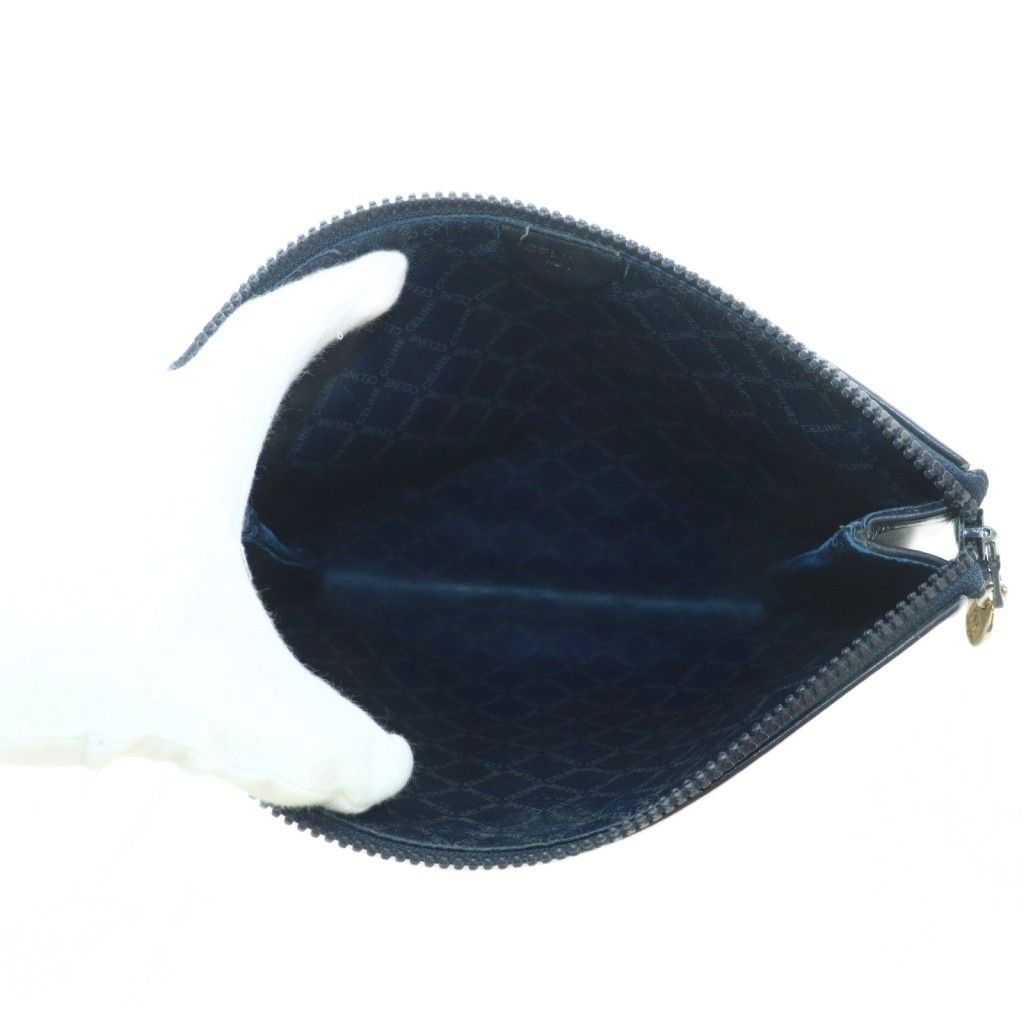 セリーヌ ポーチ 黒マカダム ビンテージ セリーヌ CELINE ポーチ C