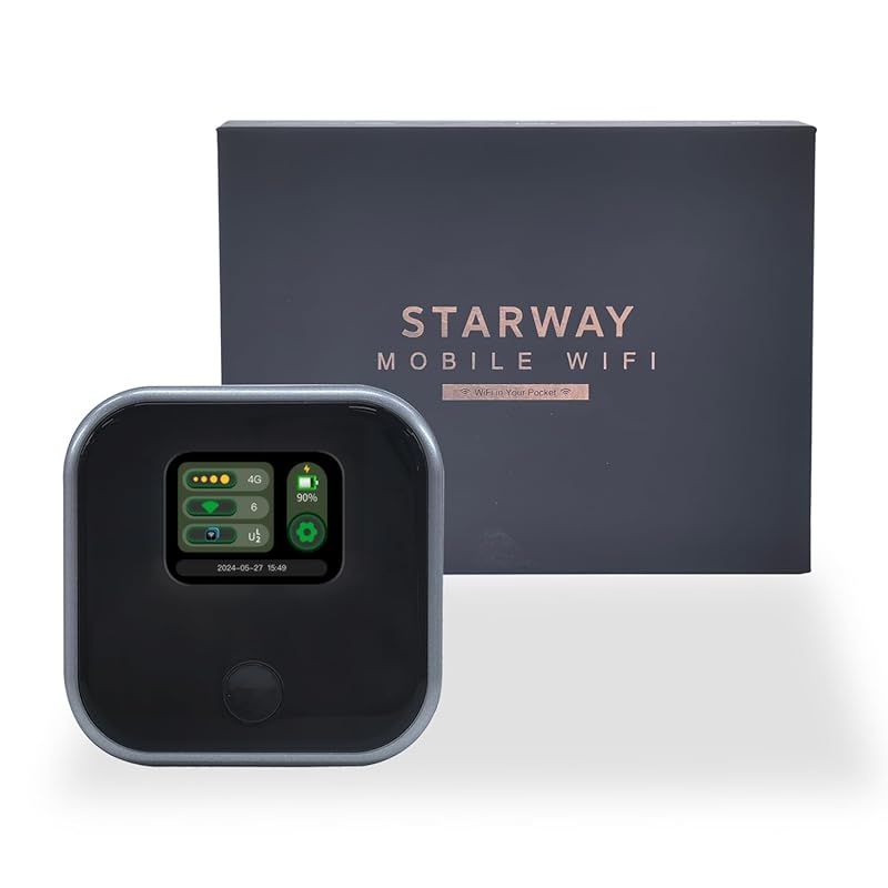 Starway モバイルルーター SIMフリー 国内100GB付き 365日間 ポケット