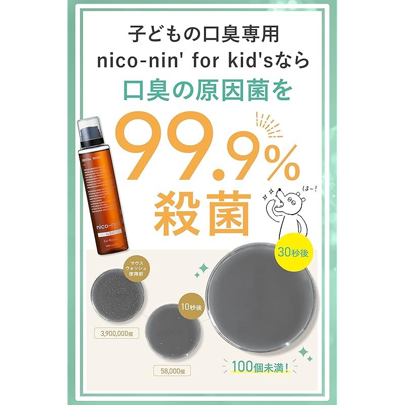 コハルト nico-nin for kids （ 子供 マウスウォッシュ / 200ml
