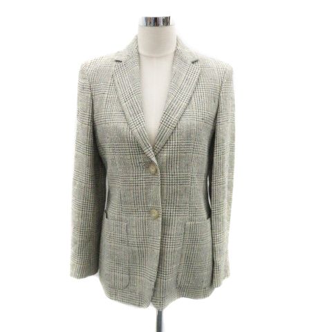 MAX MARA マックスマーラ グレンチェック ジャケット マックスマーラ MAX MARA テーラードジャケット シングル ミドル丈