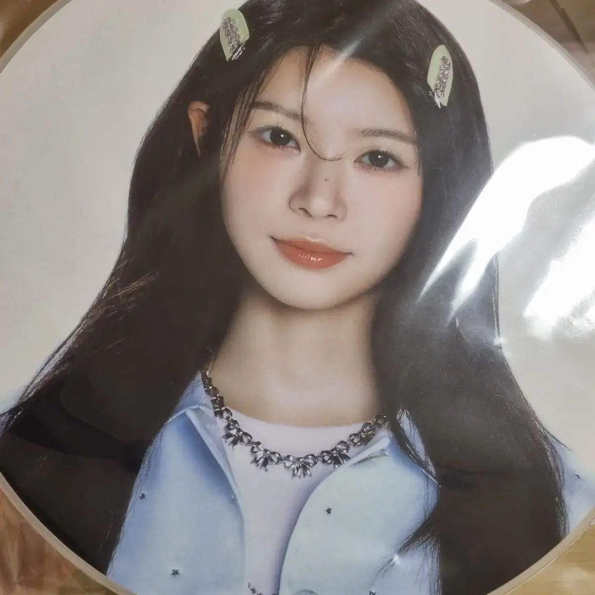 未開封) グリッターデイ アイレット モカ うちわ