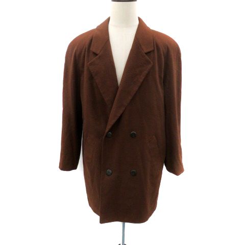 ジバンシィ GIVENCHY チェスターコート ロング丈 ダブルボタン シルク