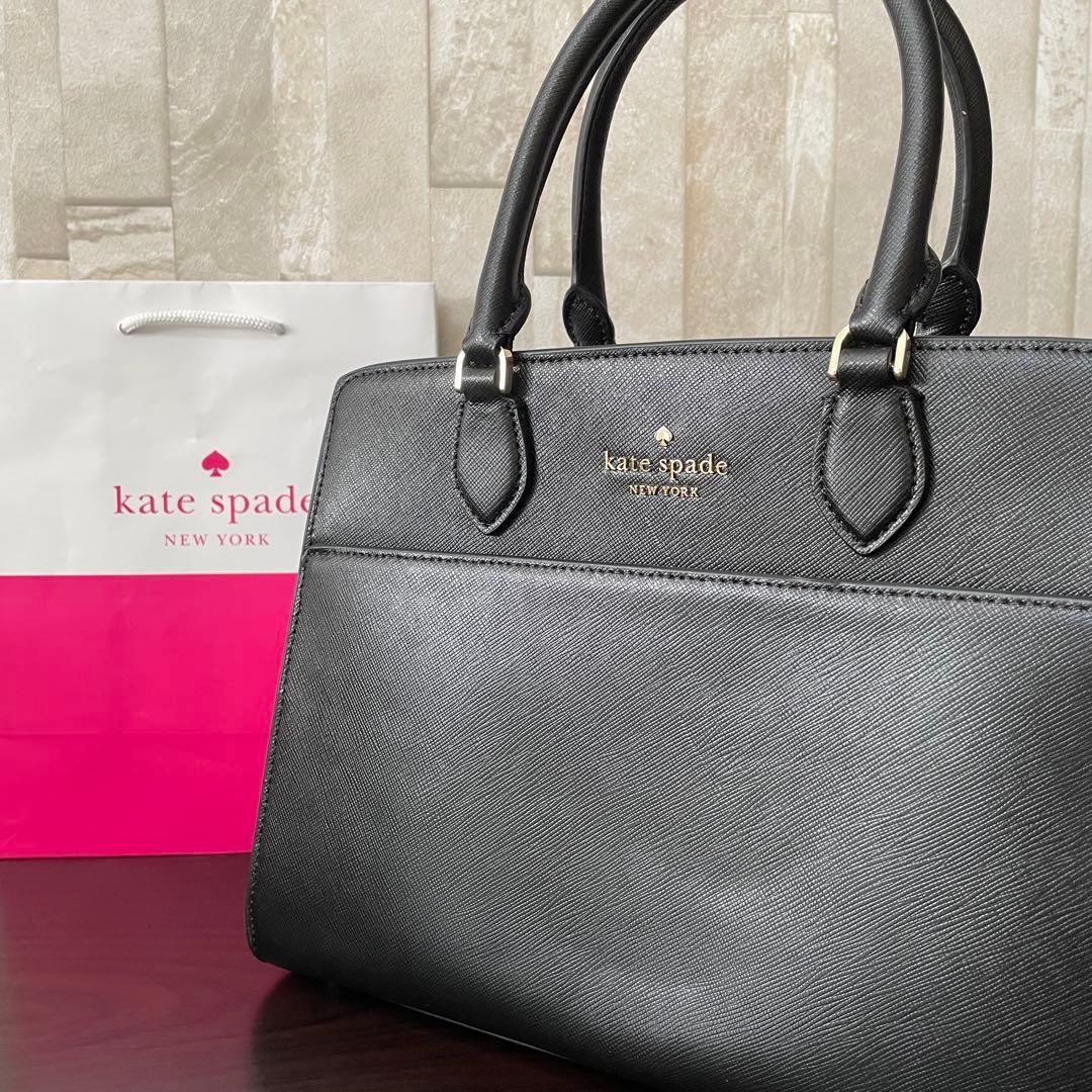 早い者勝ち！訳あり新品 kate spade ハンドバッグ 2way 黒 - メルカリ