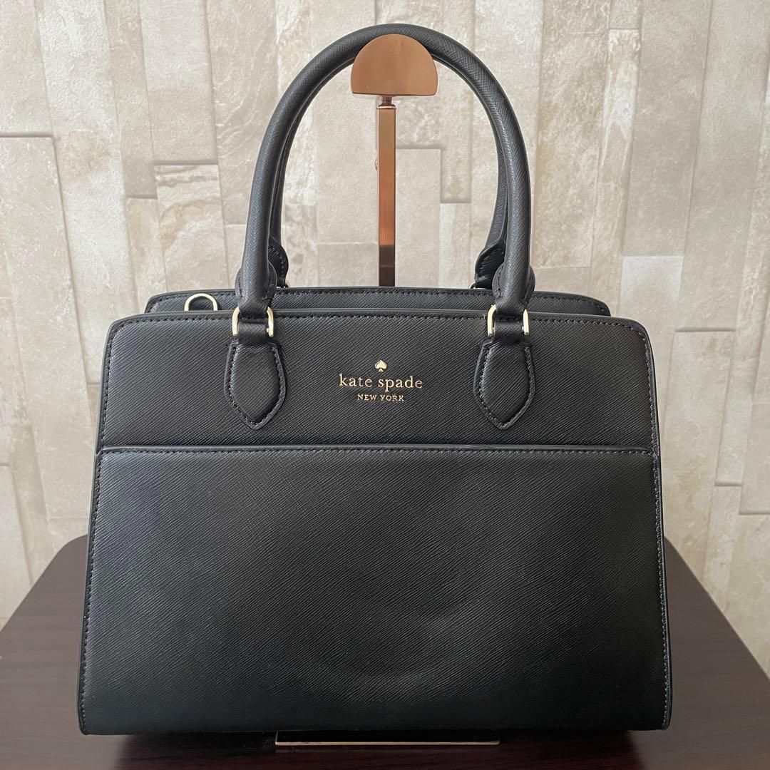 早い者勝ち！訳あり新品 kate spade ハンドバッグ 2way 黒 - メルカリ