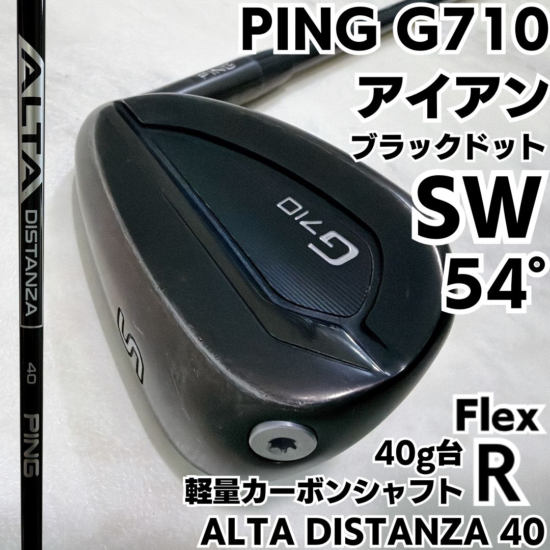 PING G710 SW 単品アイアン ALTA DISTANZA 40 R ブラックドット メンズ