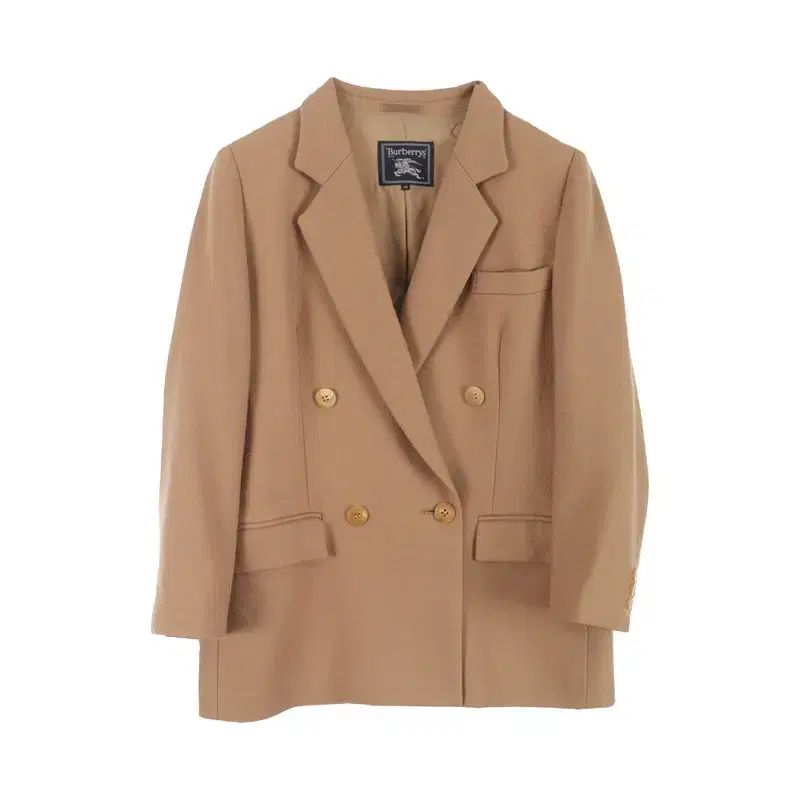 バーバリー WOMEN M カシミア ウール ブレンド ダブル ボタン ブレーザー