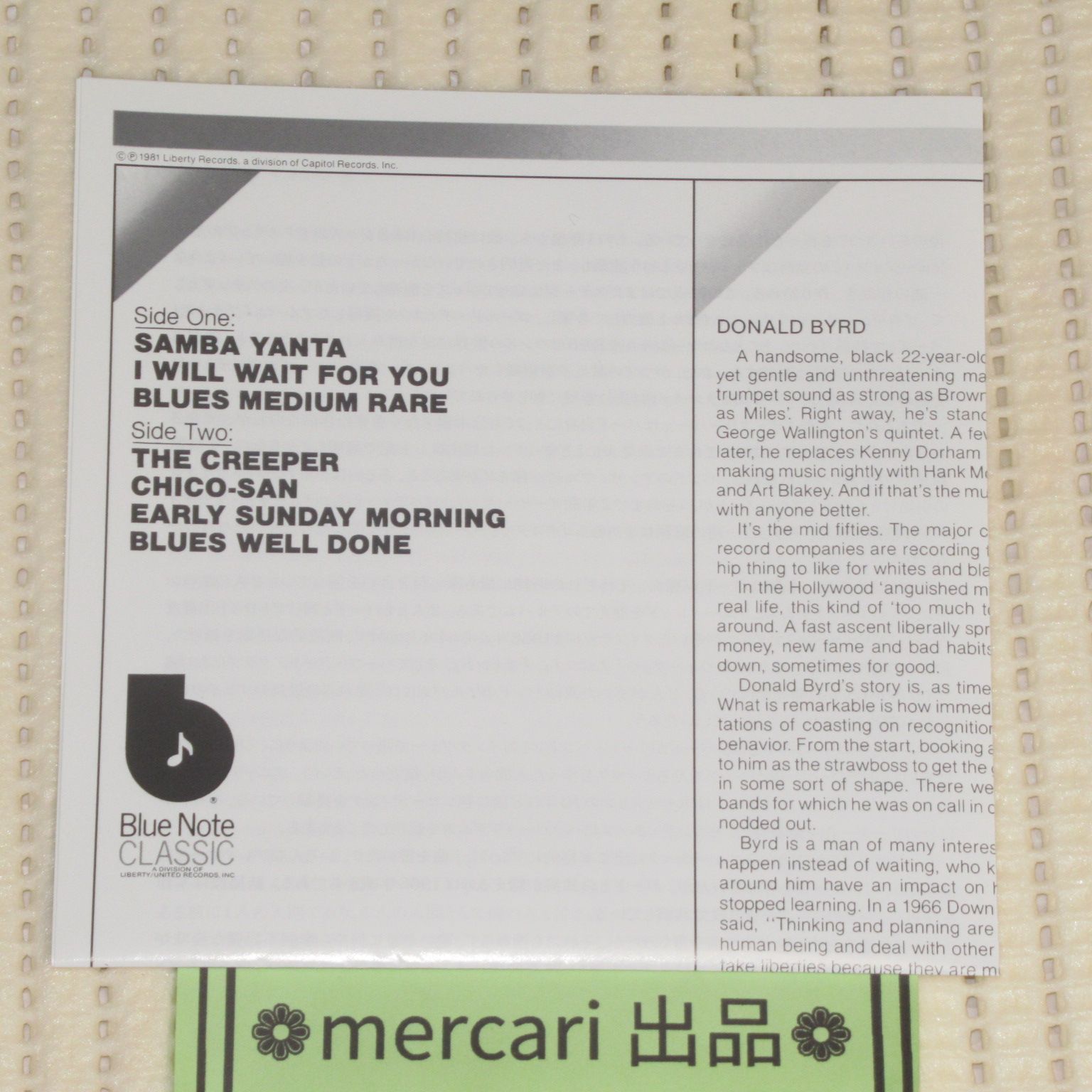 CD ドナルド·バード ザ·クリーパー 帯付 DONALD BYRD - メルカリ