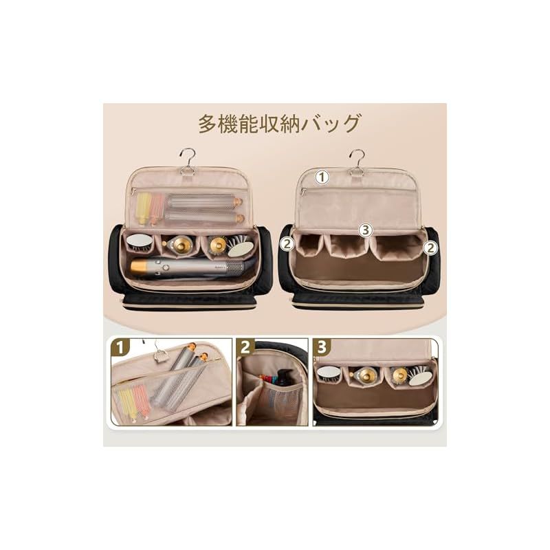 Fasrom ヘアドライヤー収納ケース ヘアアイロンケーストラベルポーチ