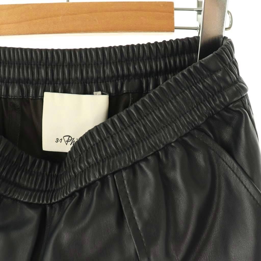 3.1 フィリップリム 3.1 phillip lim エコレザーパンツ テーパード XS