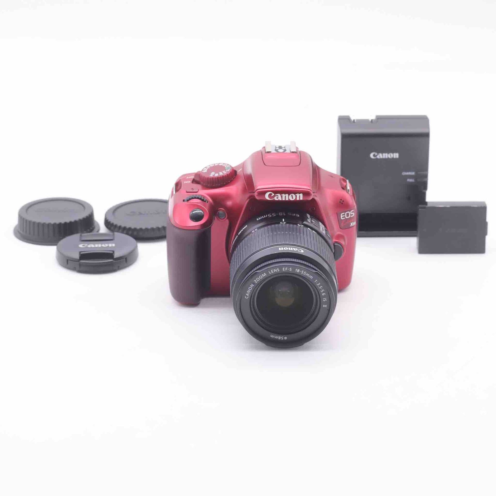Canon EOS Kiss X50 レンズキット EF-S18-55mm IsII付属 レッド #232