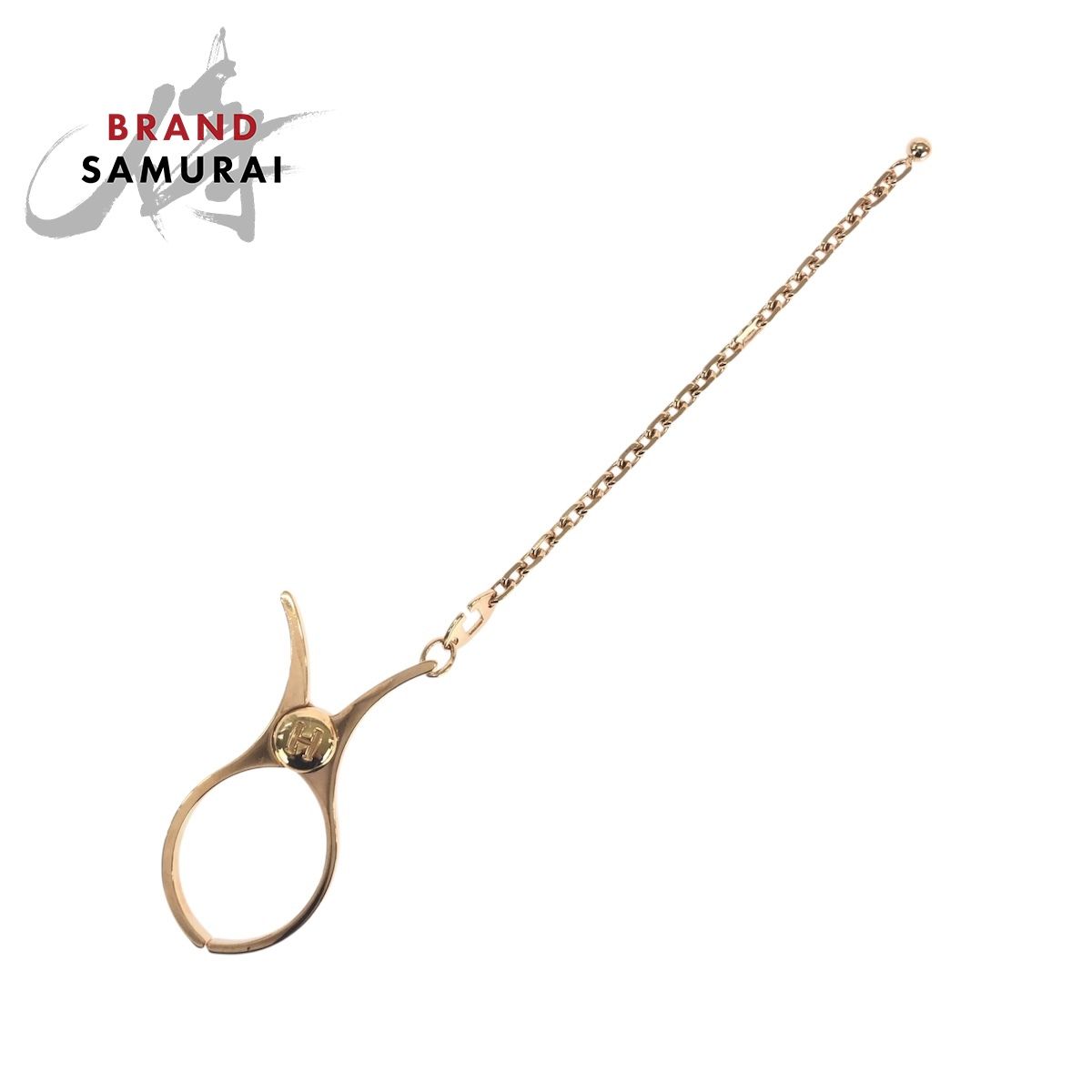 新品未使用 HERMES エルメス グローブホルダー ローズゴールド メタル