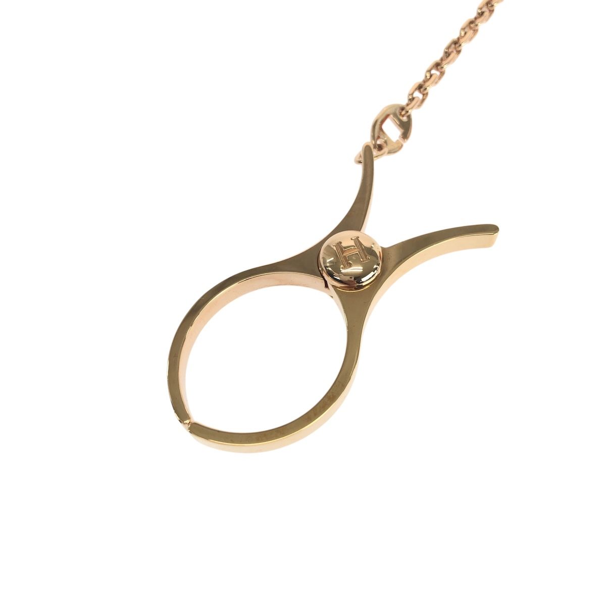 【新品未使用】　エルメス　グローブホルダー　ローズゴールド 新品未使用 HERMES エルメス グローブホルダー ローズゴールド メタル