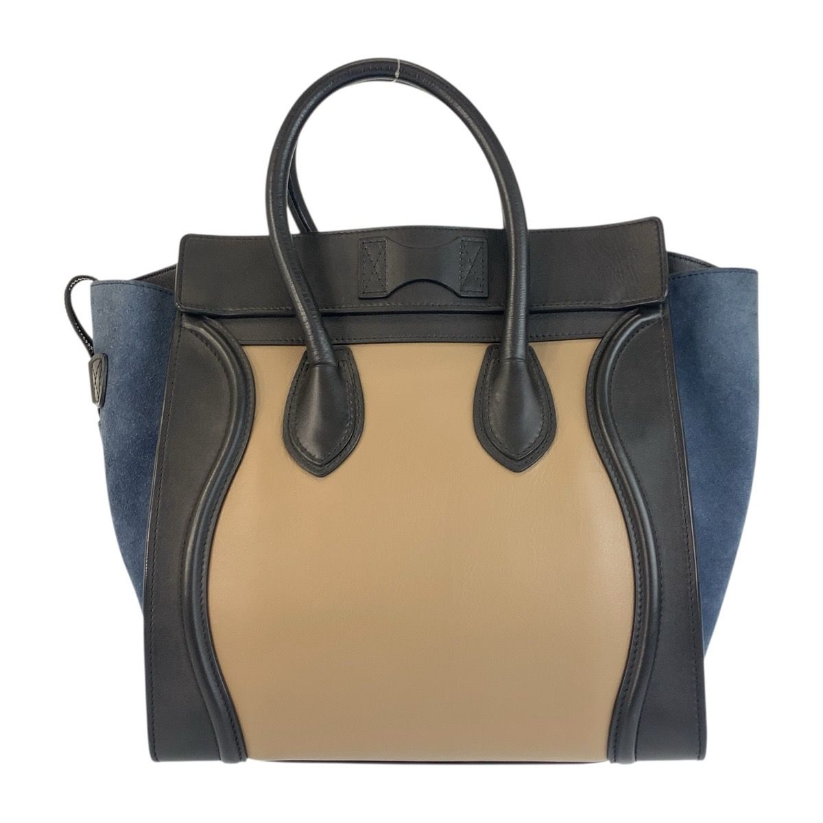 美品 CELINE セリーヌ ラゲージ ミニショッパー ベージュ ブラック